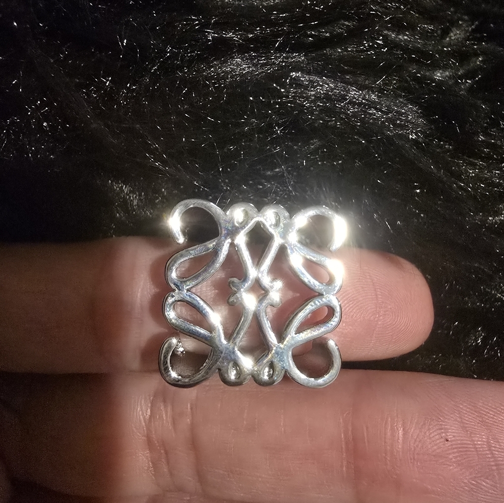 Loewe Silver Scrollwork Ring - image 7